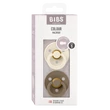BIBS Colour 2-es szett (Krémfehér/Tölgy), 0-6 hó