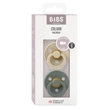 BIBS Colour 2-es szett (Vanília/Fenyőzöld), 0-6 hó