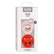 BIBS Colour 2-es szett (Cseresznyevirág/Pirospiros), 0-6 hó