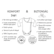 Kenguru Gold - Átlapolt csecsemő kombidressz (56-62-es) - ecrü