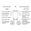 Kenguru Gold - Borítéknyakú kombidressz (50-56-os) - maci