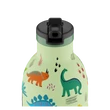 24BOTTLES Kids Clima 330ml rozsdamentes acél termosz szívószálas kupakkal, Jurassic Friends