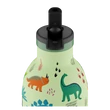 24BOTTLES Kids Clima 330ml rozsdamentes acél termosz szívószálas kupakkal, Jurassic Friends