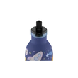 24BOTTLES Kids Clima 330ml rozsdamentes acél termosz szívószálas kupakkal, Space Friends
