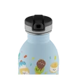 24BOTTLES Kids Urban 250ml rozsdamentes acél kulacs szívószálas kupakkal, Sweet Friends
