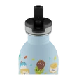 24BOTTLES Kids Urban 250ml rozsdamentes acél kulacs szívószálas kupakkal, Sweet Friends