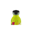 24BOTTLES Kids Urban 250ml rozsdamentes acél kulacs szívószálas kupakkal, Veggie Friends