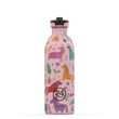 24BOTTLES Kids Urban 500ml rozsdamentes acél kulacs szívószálas kupakkal, Magic Friends