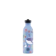 24BOTTLES Kids Urban 500ml rozsdamentes acél kulacs szívószálas kupakkal, Ocean Friends