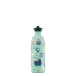 24BOTTLES Kids Urban 500ml rozsdamentes acél kulacs szívószálas kupakkal, Spooky Friends