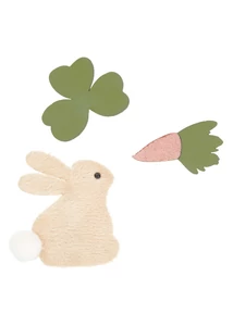 Mimi & Lula Nyuszi, lóhere és répa hajcsat- 3 db-os szett