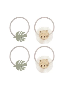 Mimi &amp; Lula  Oroszlán és pálmalevél – 4db-os hajgumi szett