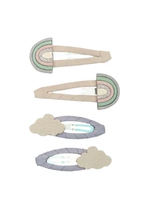 Mimi &amp; Lula Szivárványok és felhők hajcsat – 4 db-os szett
