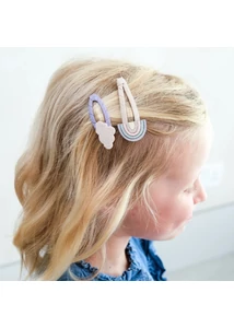 Mimi &amp; Lula Szivárványok és felhők hajcsat – 4 db-os szett