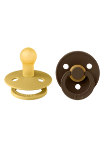 BIBS Colour 2-es szett (Mustársárga/Mokka), 0-6 hó