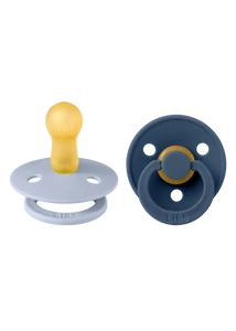 BIBS Cumi Colour 2-es szett (Hamvaskék/Acélkék), 6-18 hó