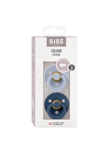 BIBS Cumi Colour 2-es szett (Hamvaskék/Acélkék), 6-18 hó