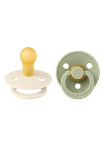 BIBS Cumi Colour 2-es szett (Krémfehér/Zsálya), 0-6 hó