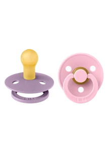 BIBS Colour 2-es szett (Levendula/Babarózsaszín), 0-6 hó