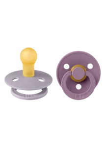 BIBS Cumi Colour 2-es szett (Mályva/Pasztellszürke), 0-6 hó