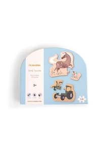 Filibabba 7db-os puzzle kirakós - állatok a farmon