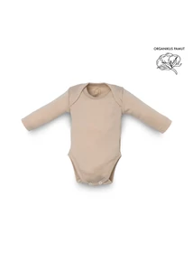 Kenguru Gold - Borítéknyakú kombidressz (50-56-os) - mogyoró