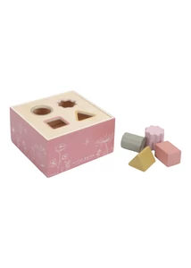 Little Dutch pink fa formabedobó kocka