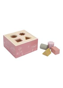 Little Dutch pink fa formabedobó kocka