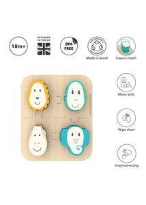 MM Állatos formabeillesztő fa puzzle