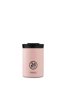 24BOTTLES Travel Tumbler 350ml rozsdamentes acél snack pot, Dusty Pink - Food Lid