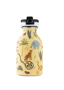 24BOTTLES Kids Urban 250ml rozsdamentes acél kulacs, Jungle Friends 