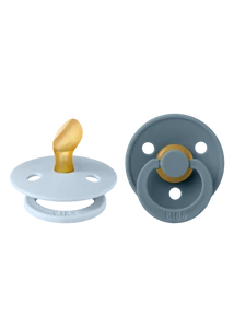 BIBS Colour 2-es szett - anatómiai cumifej (Pasztellkék/Páva), 0-6 hó