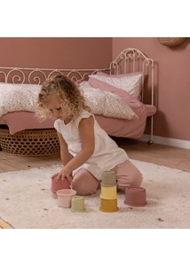 LITTLE DUTCH POHARAS TORONYÉPÍTŐ - PINK