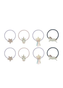 Unikornis hajgumik - 8 db-os szett