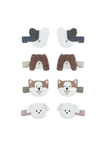 Kutyusos mini csatok - 8 db-os szett