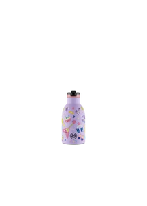 24BOTTLES Kids Clima 330ml rozsdamentes acél termosz szívószálas kupakkal, Music Friends
