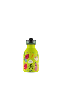 24BOTTLES Kids Urban 250ml rozsdamentes acél kulacs szívószálas kupakkal, Veggie Friends