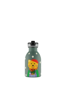 24BOTTLES Kids Urban 250ml rozsdamentes acél kulacs, Smart Cat