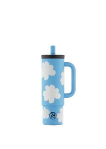 24BOTTLES Straw Cup 800ml rozsdamentes acél bögre szívószállal, Daydreaming