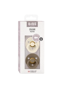 BIBS Colour 2-es szett (Krémfehér/Tölgy), 6-18 hó