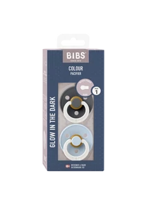 BIBS Colour 2-es szett (Esti grafit/Esti pasztellkék), 0-6 hó