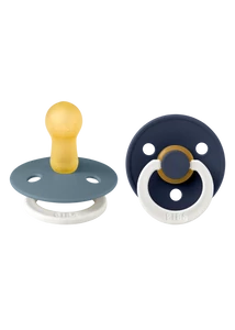 BIBS Colour 2-es szett (Esti páva/Esti tintakék), 6-18 hó