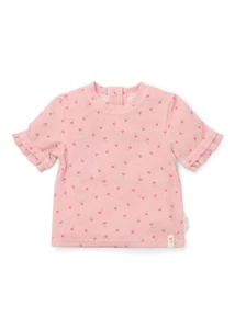 Little Dutch rövid ujjú úszó póló Sunny Flowers Blush - 74/80