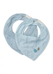 Little Dutch nyálkendő 2 db - Pure Denim Blue