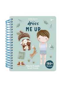Little Dutch öltöztess fel matricás füzet - Forest Friends