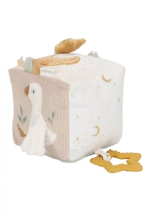 Little Dutch készségfejlesztő plüss kocka - Newborn Naturals