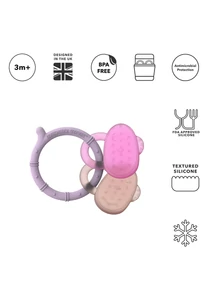Hűsítő rágóka - lila,pink/púderrózsaszín