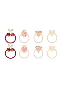 Gyümölcsös hajgumik - 8 db-os szett