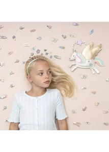 Repülő unikornis mini csatok - 8 db-os szett