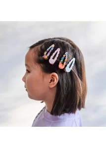 Fodros acetát csatok - 4 db-os szett